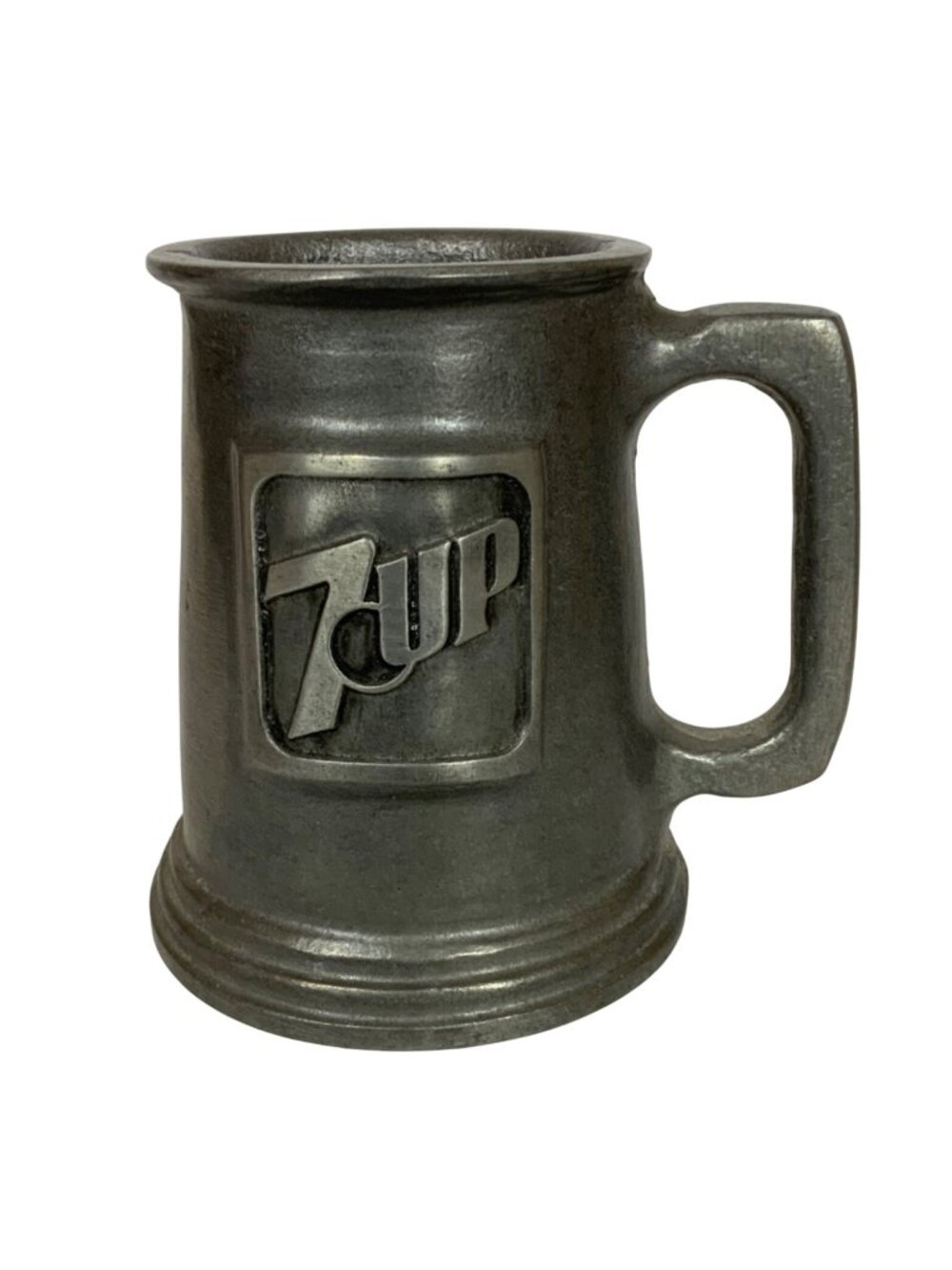 7UP Embossed Pewter Mug Tankard by Dura-Cast Vintage Collectible Made in USA